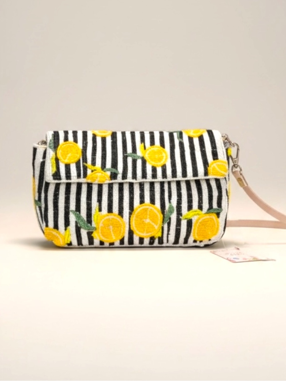 NWT Beaded Lemon Purse Coastal Resort Citrus Handbag TikTok Viral